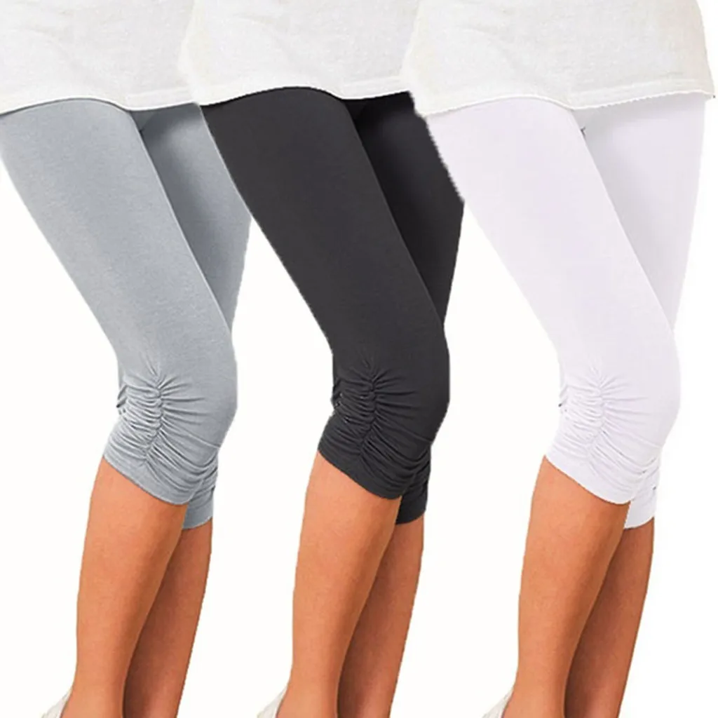 

Leggings For Pregnant Maternity High Waist pants Women Women Comfortable Thigh Slimmer Slip Elasticity Cropped Pleated Pants