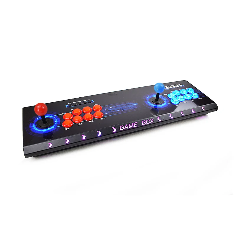Pandora 9H 2199 аркадная консоль 10* 3D игры USB джойстик аркадные кнопки с светильник 2 игрока управление Ретро видео игра Коробка