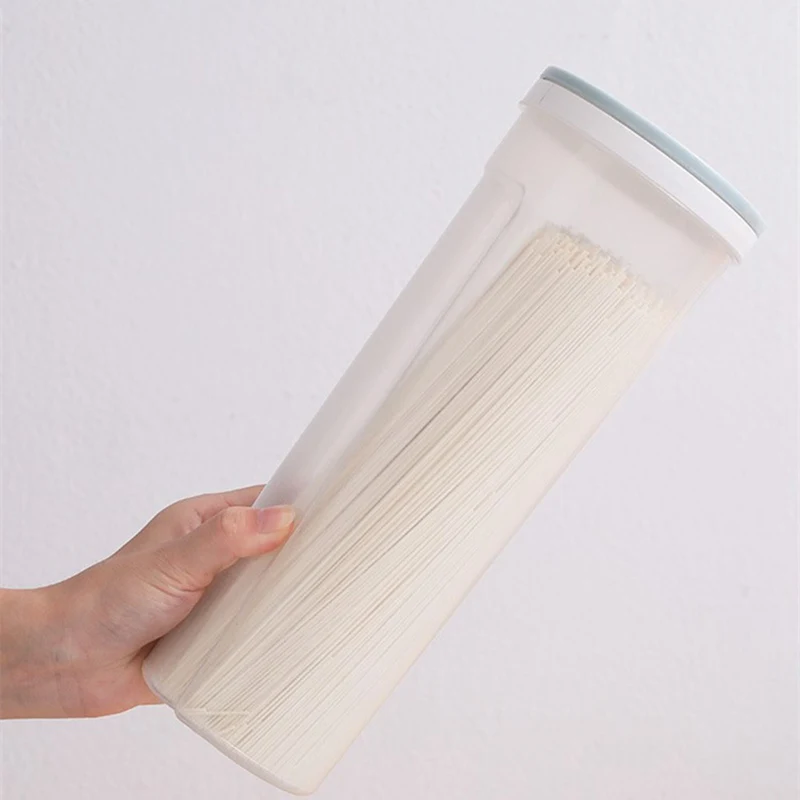 

Dry Food Storage Box Transparent Spaghetti Food Containers Kitchen Noodles Grains Sealed Tank Home Kitchen Organizers Bottles