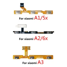 50Pcs/Lot，For Xiaomi Poco X3 F1 Mi A3 A1 5X 6X A2 Max2 Max 3Mix 2 3 Volume Button Power Switch On Off Button Flex Cable