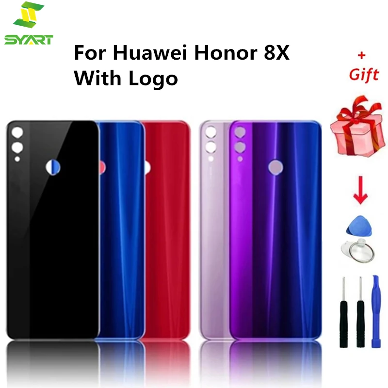 

For Huawei Honor 8X Back Battery Cover 3D Glass Panel Door Housing Case Replacement Repair Parts For Honor 8 X