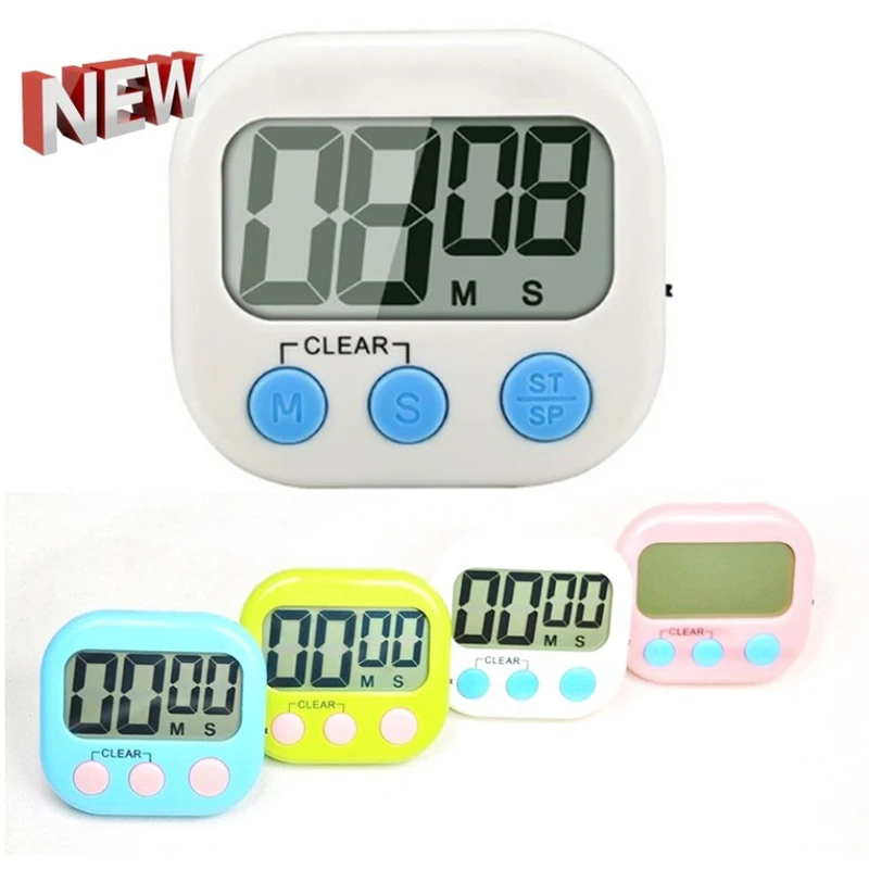 Магнитный цифровой таймер для приготовления пищи обучения секундомер душа