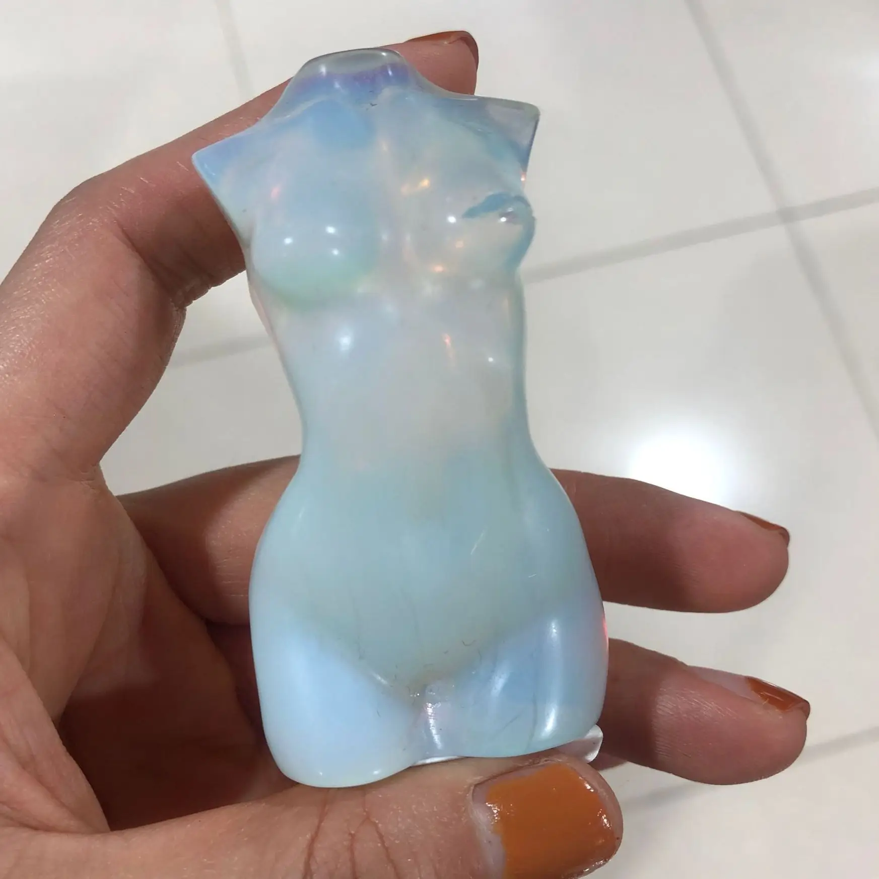 

Натуральный драгоценный камень Опал Хрустальная подвеска богиня рейки очаровательные украшения