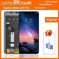 100 tested original 6 26 lcd display for xiaomi redmi note 6 lcd touch screen digitizer assembly for redmi note 6 pro lcd