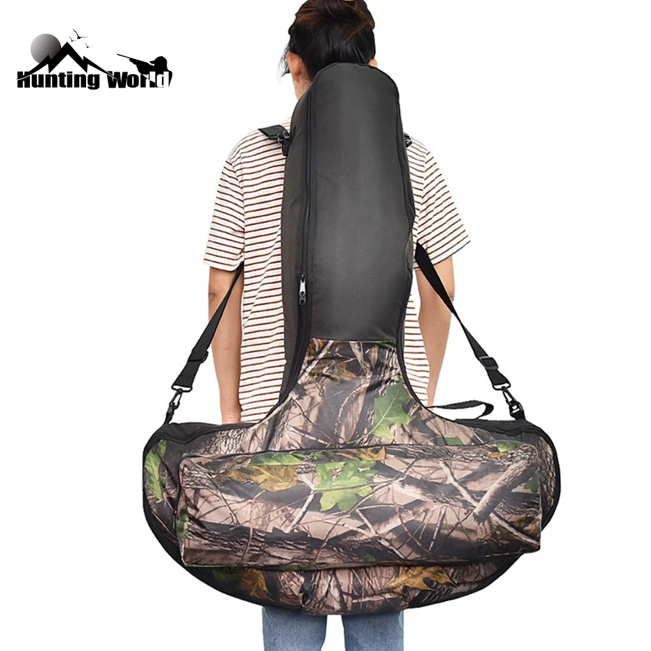 Archery Wear-resistant Camo T-shape Storage Bag Backpack Shoulder Bow  Case Arrow Quiver for Crossbow Hunting Shooting Accessory