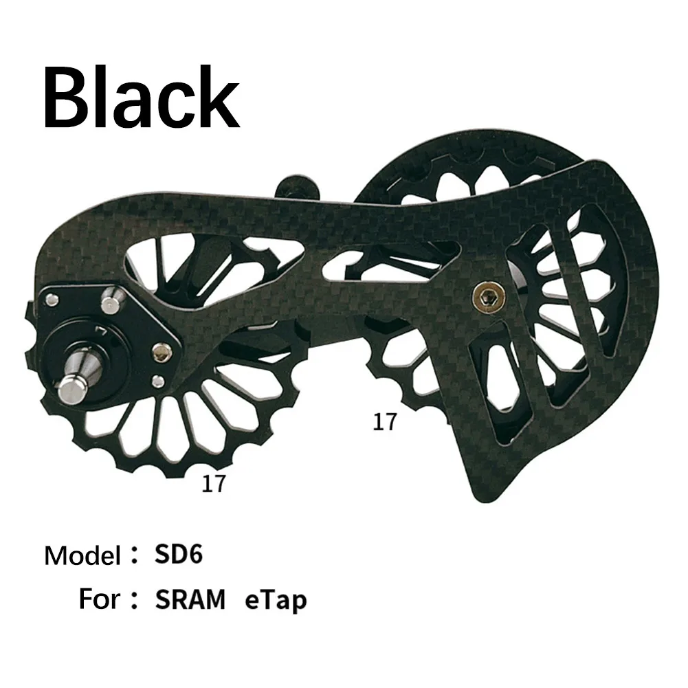 

Road Mountain Bike Carbon Fiber Ceramic&Carbon Oversized Guide Wheel SD6 Derailleur Pulley Wheel