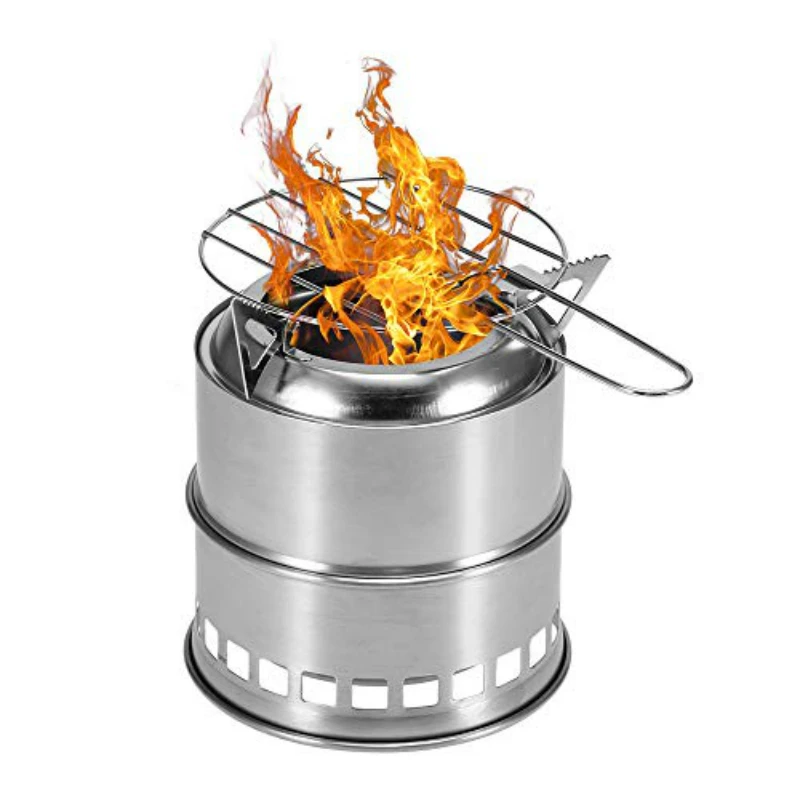 Портативная уличная печь для кемпинга грили барбекю гриль угольная плита