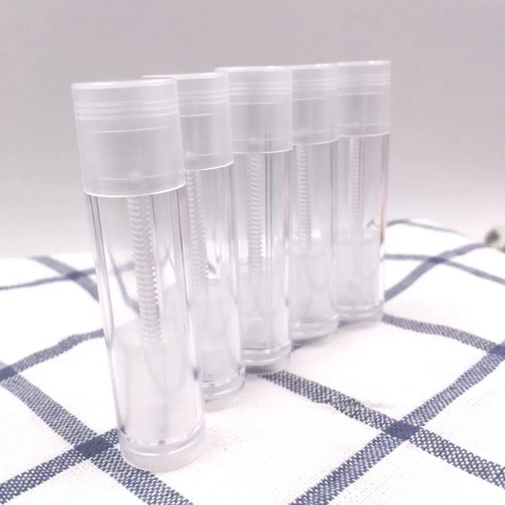 

50Pcs 5.5ML Lip Gloss Empty Tubes Clear Plastic Soft Refillable DIY Balm Tubes