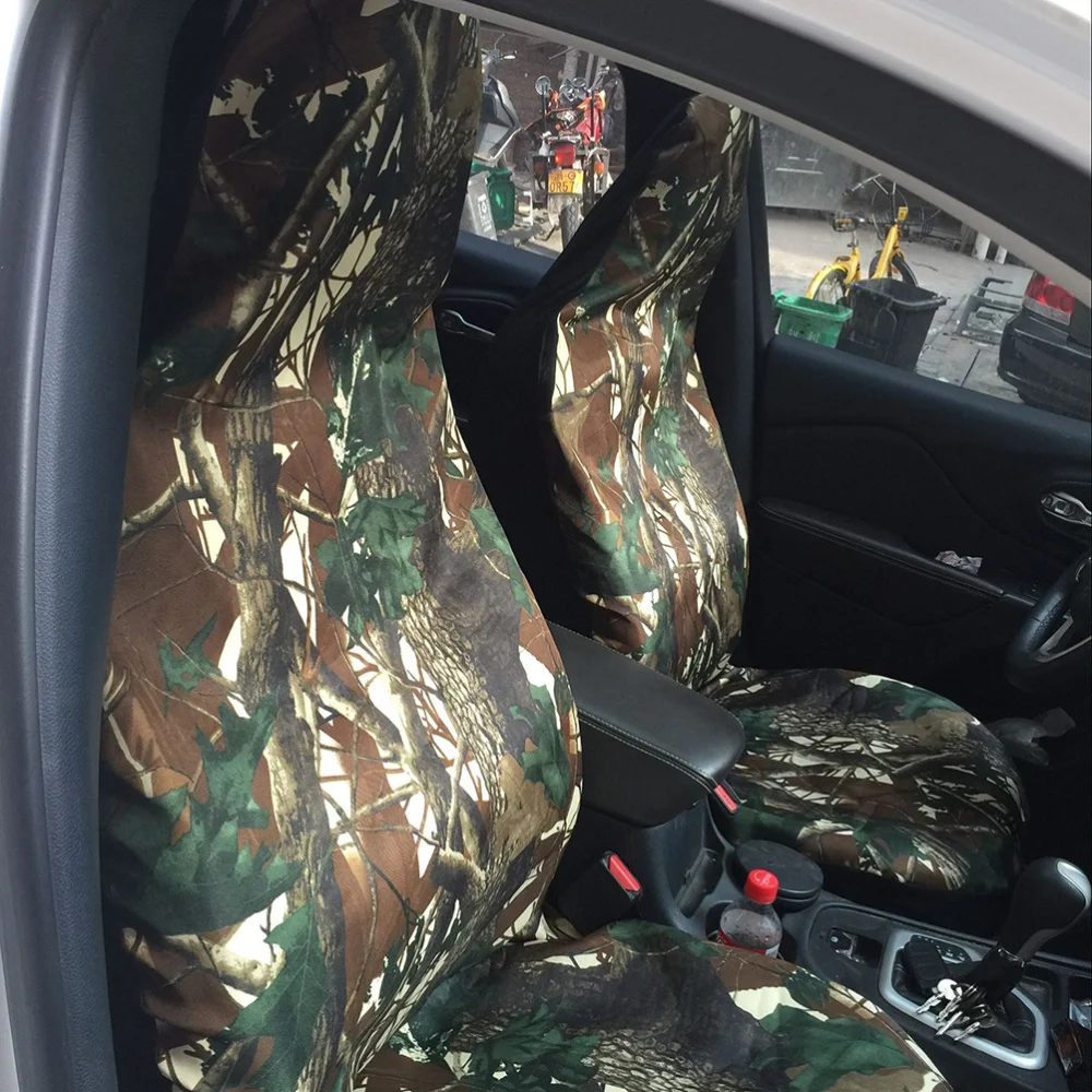 

Universal Camouflage Front Seat Cover Bucket Seat Cover Blanket Pad Protectors for Car SUV Truck