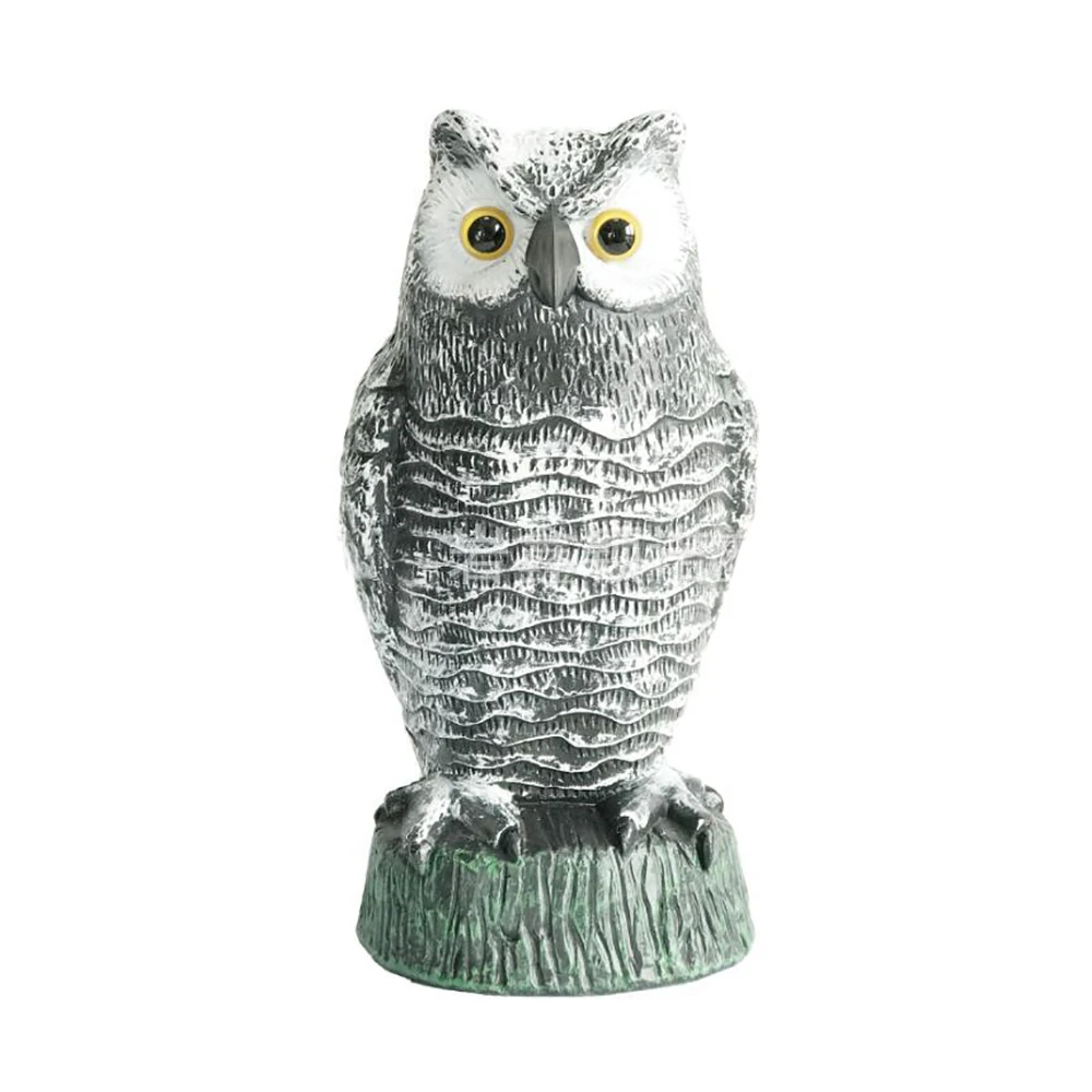 

Fake Owl Decoys Outdoor Hunting Plastic Garden Yards Ornaments Scarecrow Pest Deterrent Repeller Garden Bird Scarecrow