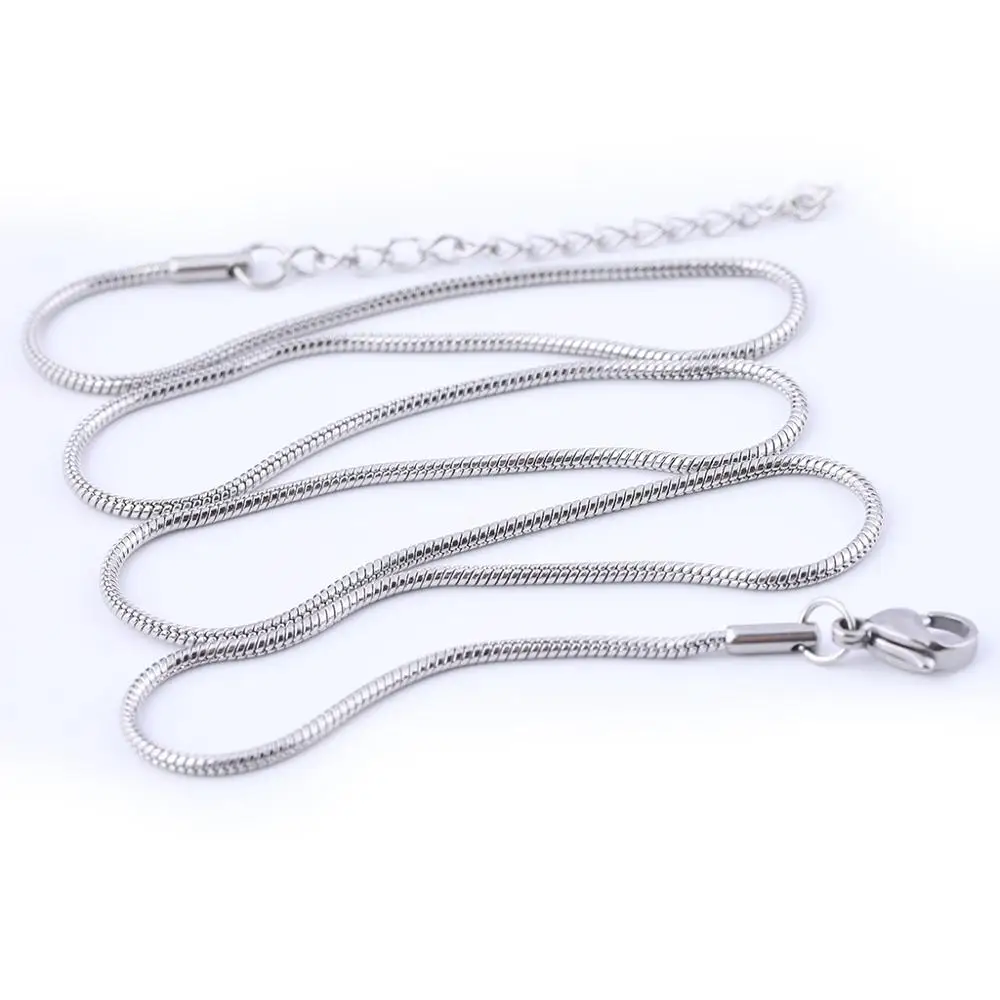 Змеиная цепочка из нержавеющей стали толщиной 1 5 мм шт. 56 см | Украшения и