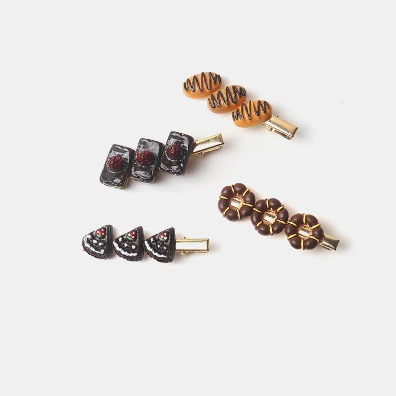 

Interesting and Creative Hair Clips, Simulated Food Cake Shapes, Women's Hair Clips, Girls Hair Decoration, Hair Braids Clips