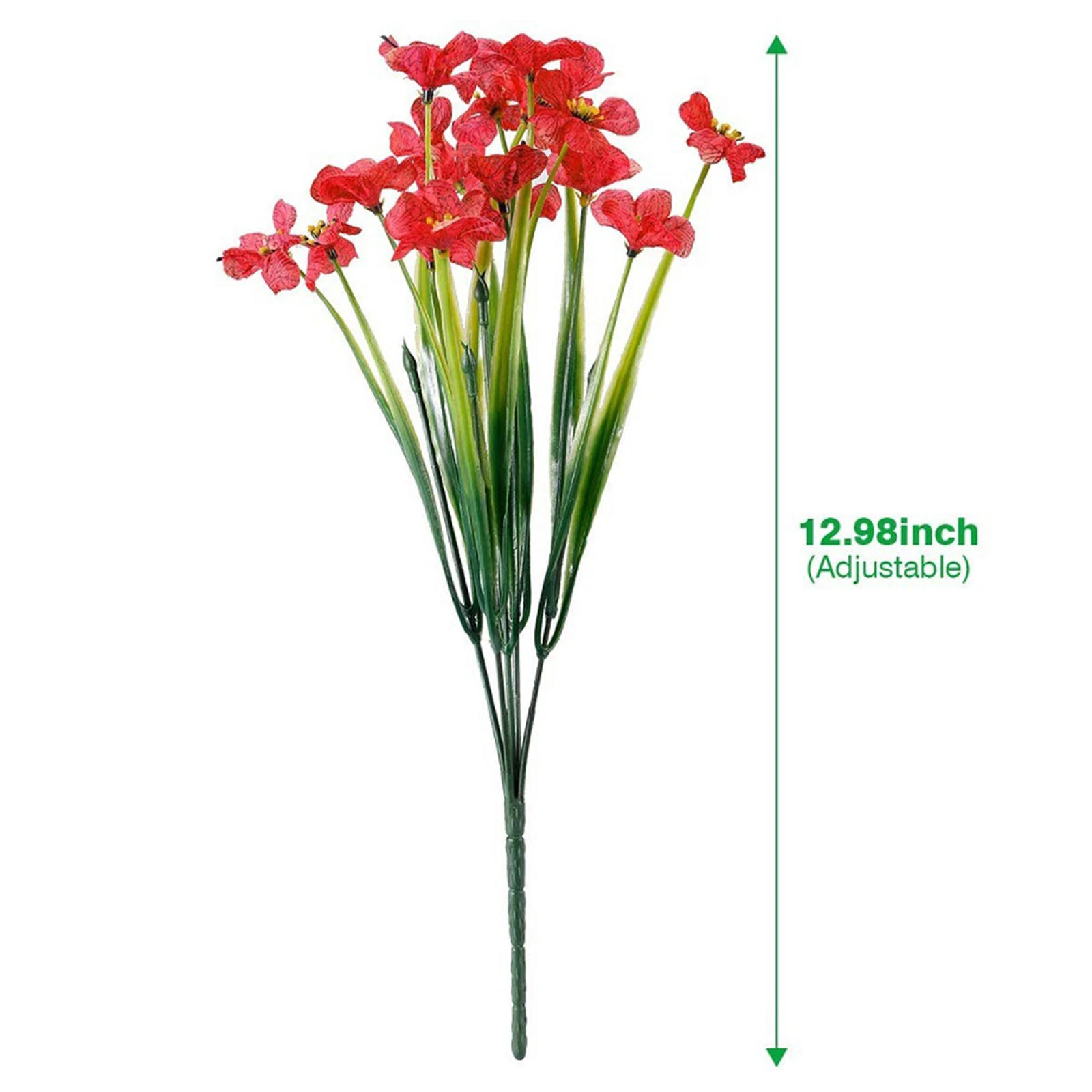 

2 Bundles Artificial Outdoor Flowers Fake Flowers Green Shrubs Garden Porch flores artificiales