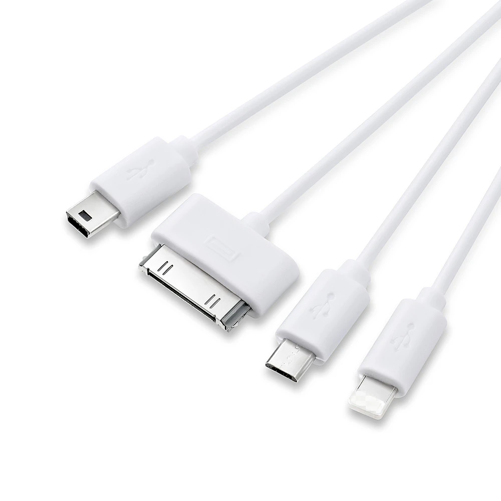 Многофункциональный usb-кабель для зарядки, многофункциональная линия передачи данных, четыре в одном, универсальная зарядная линия 4 En 1, мобильный кабель, usb зарядная линия