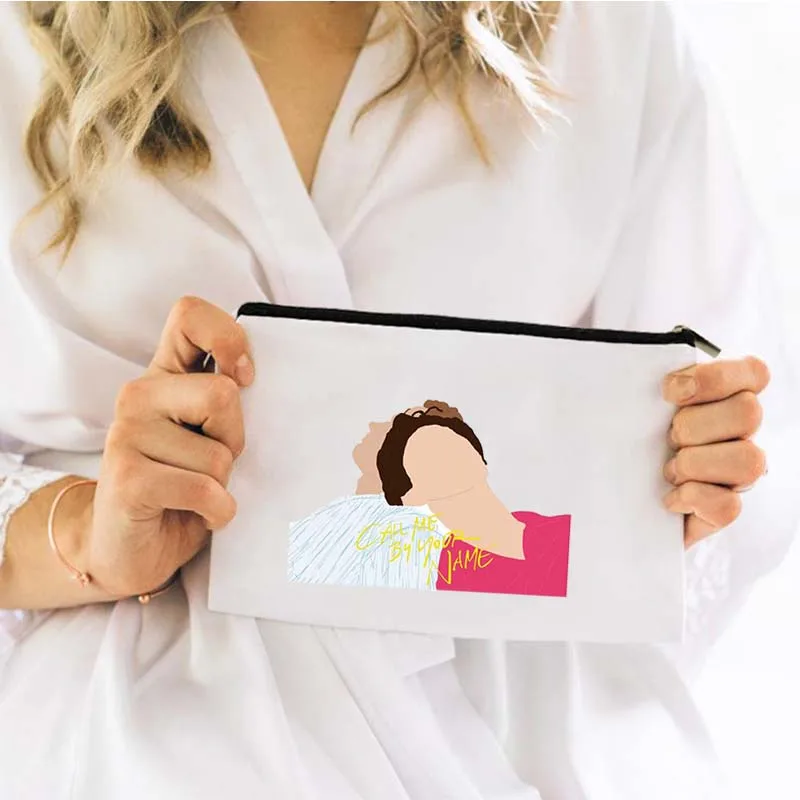 

Call Me By Your Name Cosmetic Bag for Makeup Woman Mini Women's Free Shipping Bags Pouch Organizer Travel Storage Make Up Kawaii