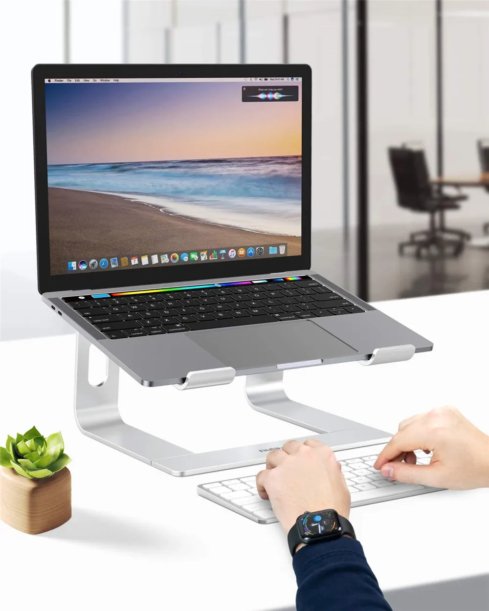 Держатель для ноутбука 11-15 дюймов Алюминиевая Подставка MacBook портативный