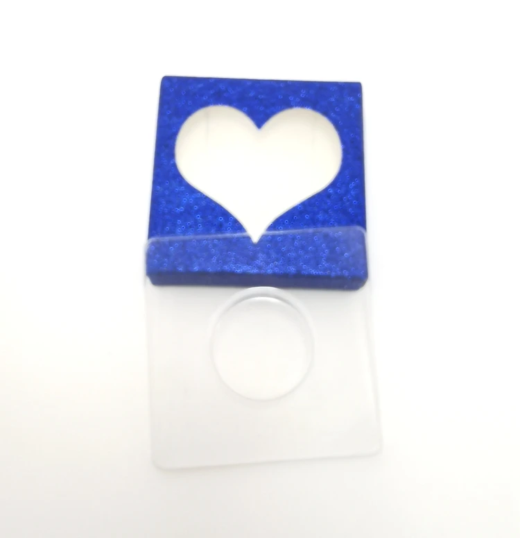 heart Royal blue 10 компл./лот упаковочная коробка для ресниц пустой ресницы посылка многоцветный бумажная коробка белый фарфоровый поднос с фокусным расстоянием 25 мм ресницы DIY светодиодной вспышкой упаковочная коробка - Цвет: heart Royal blue