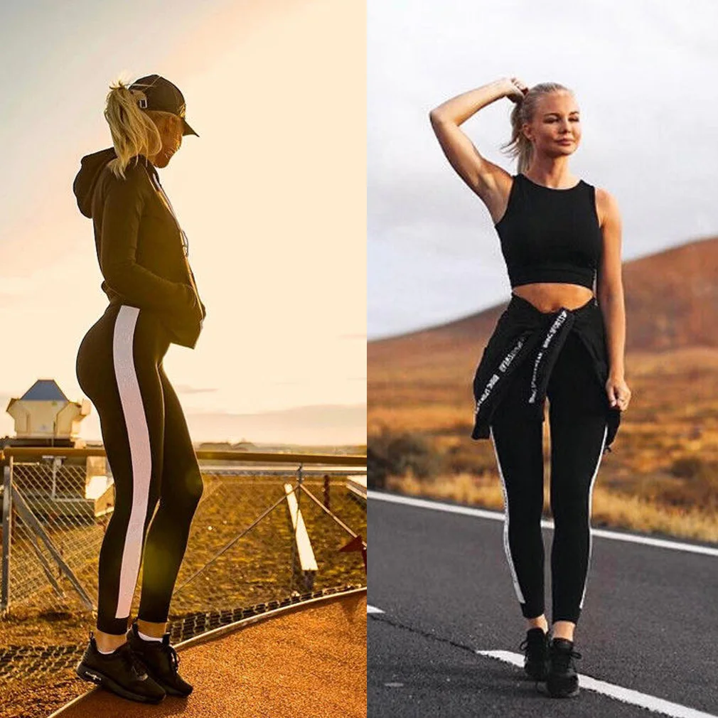 Женские спортивные штаны с полосками по бокам сатиновые тренировочные со