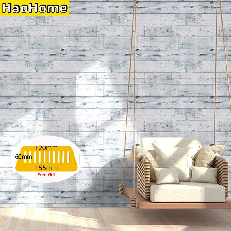 HaoHome пилинг и палочка деревянная настенная бумага в скандинавском стиле