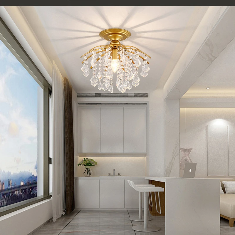 NEW G9 Crystal Chandelier Lighting For Living Dining Room Gold Black E27 Bulb LED Lamps Lustre Light Fixtures House Decoration