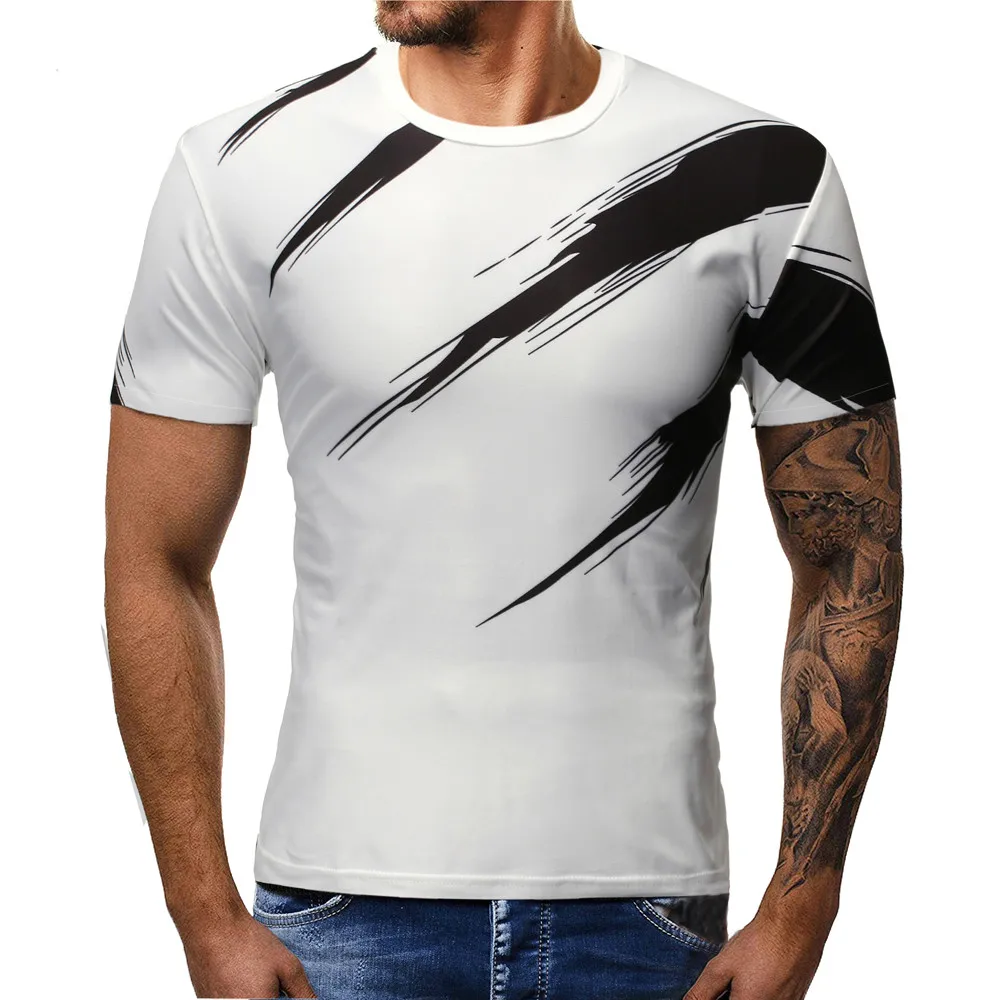 

2021 new 3D T-shirt summer fashion breathable new T-shirt men and women short-sleeved T-shirt short-sleeved top