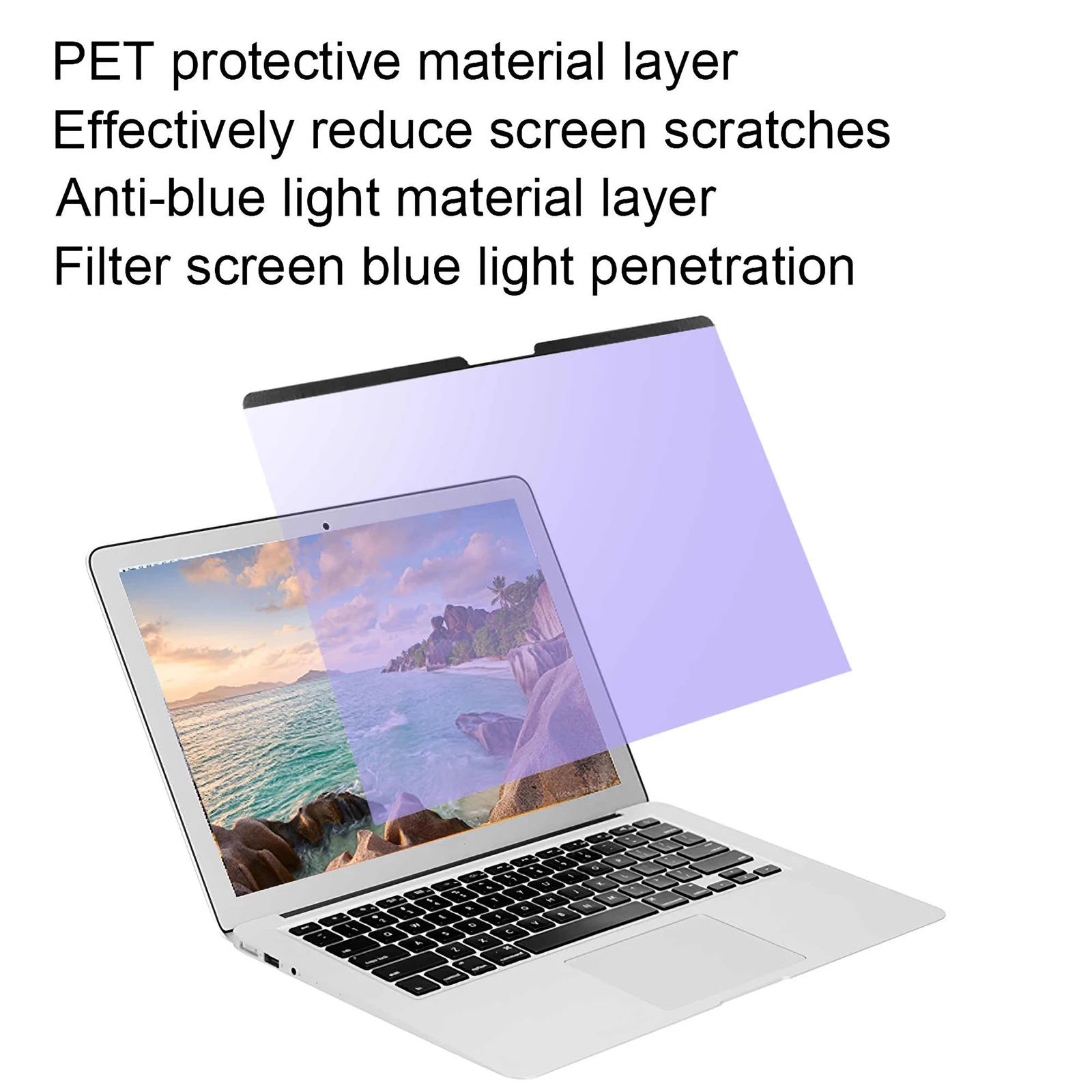 

Anti-Blue Light Screen Protector For MacBook Laptop 16Inches Eye Protective Screen Film Scratch And Fingerprint Proof Color