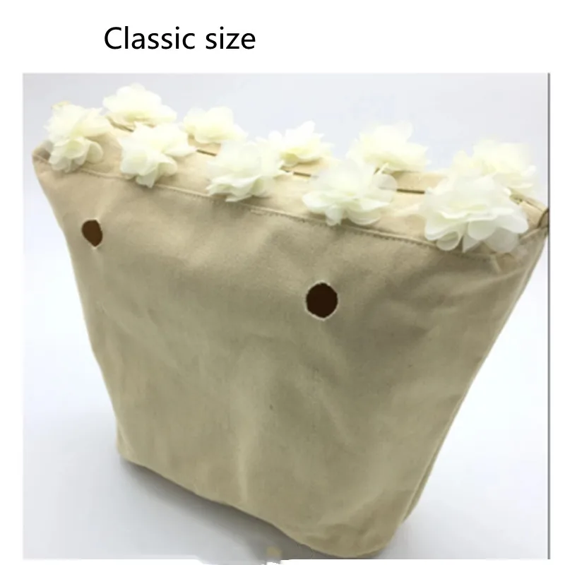 

1 шт. новая водонепроницаемая внутренняя подкладка, модный карман на молнии для классического мини-кармана для Obag, Холщовый цветочный дизайн 2021