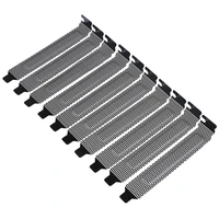 10pcslot black hard steel dust filter blanking plate pci slot cover