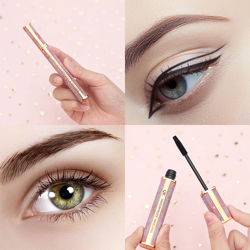 Подводка для глаз тушь ресниц набор косметических черных тонких кистей