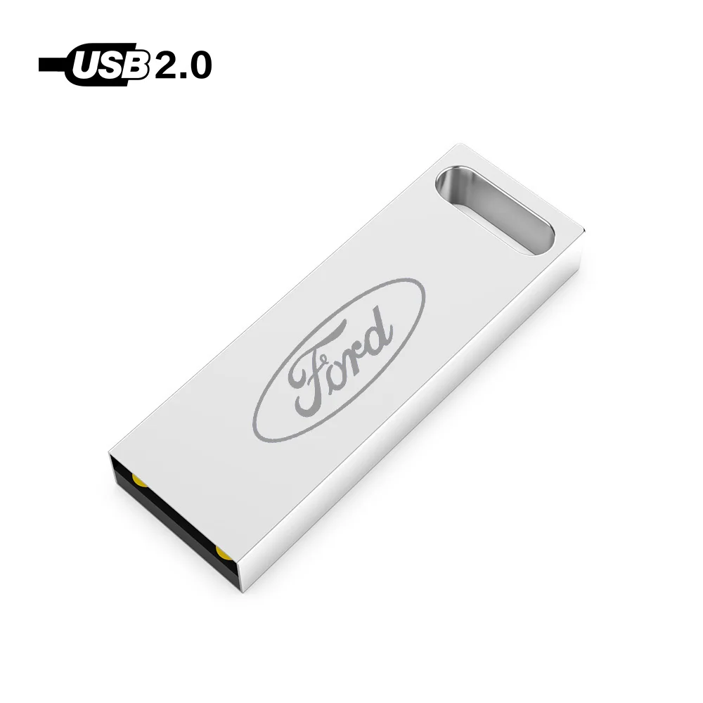 Металлическая мини-новая Флешка для Ford U диск Автомобильный ключ usb флэш-накопитель 8 ГБ 16 ГБ 32 ГБ 64 Гб 128 ГБ Горячая мини-Прыжок водонепроницаемый - Цвет: Ford