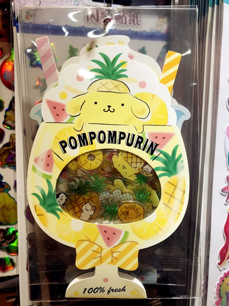 40 пакетов/лот Японская Игрушка pompomprin my melody little две звезды cinnamoroll наклейка s