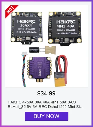 HAKRC гоночный Дрон F722 V3 Контроллер полета интегрированный OSD 5 в 9 в Dual BEC 50A 4 в 1 ESC Flytower