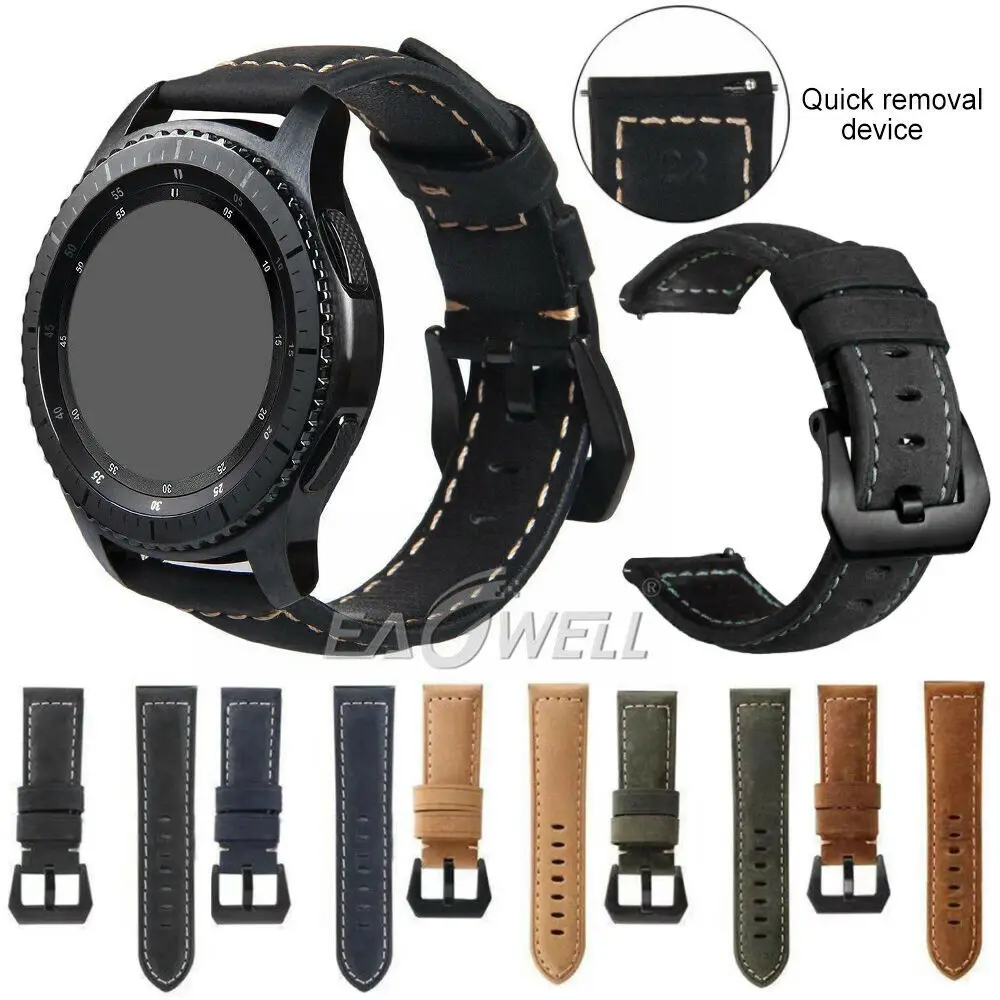 Ремешок из натуральной кожи для наручных часов Универсальный сменный