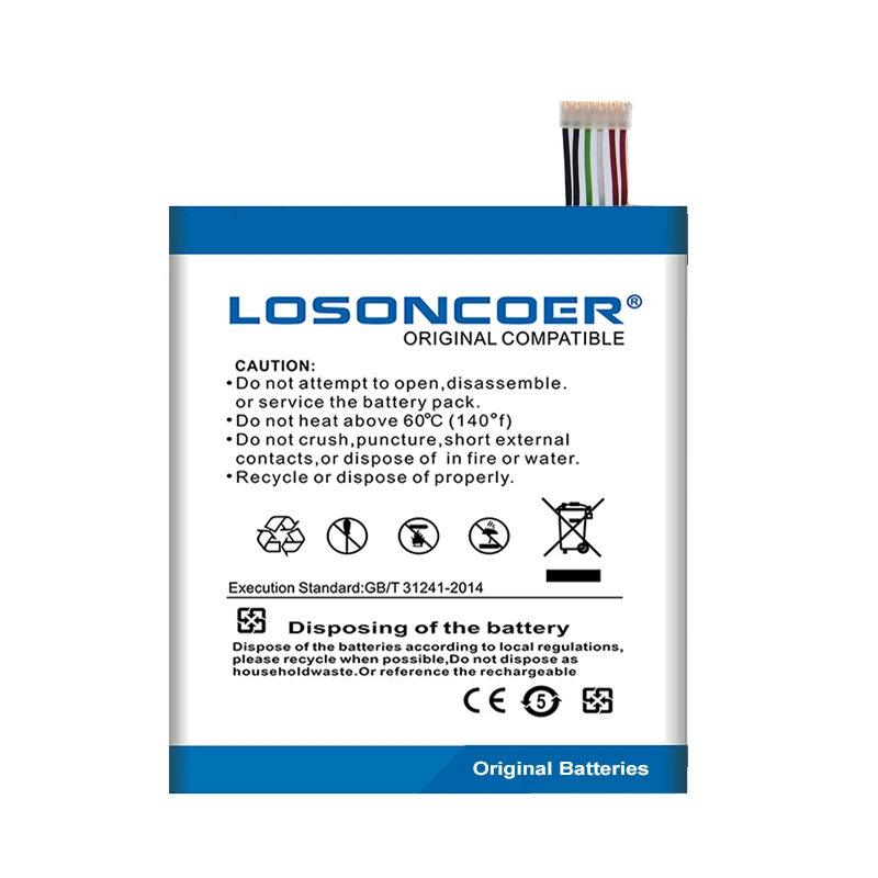 LOSONCOER 3300 мАч Новая высококачественная батарея BOP9O100 B0P9O100 для HTC Desire 610 612 610t 610x D610T