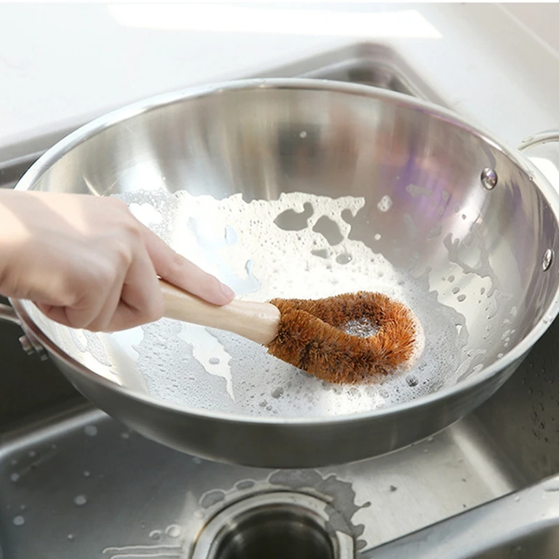 Корзинка из волокон кокосовой пальмы для волос домашняя щетка чистки щетки Кухня