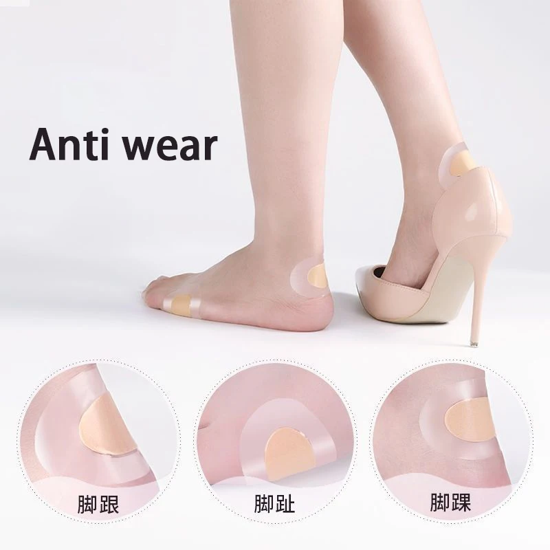 

10Pcs Heel Protector Blister Plaster For Womens Shoes Anti-Foot Wear Bandage Sticker Waterproof Hidden Tape Foot Care Tool