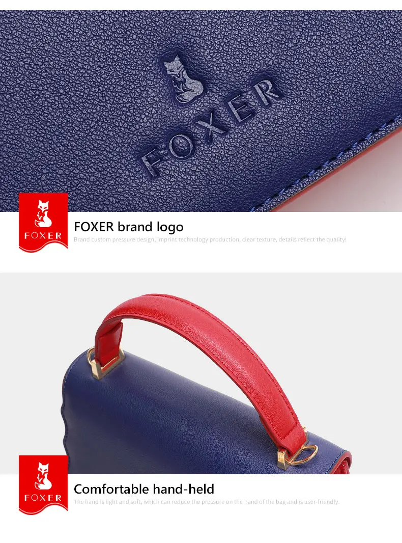 FOXER женская сумка на плечо в английском стиле из воловьей кожи, элегантная женская сумка-мессенджер, большая Вместительная женская сумка с клапаном и карманом