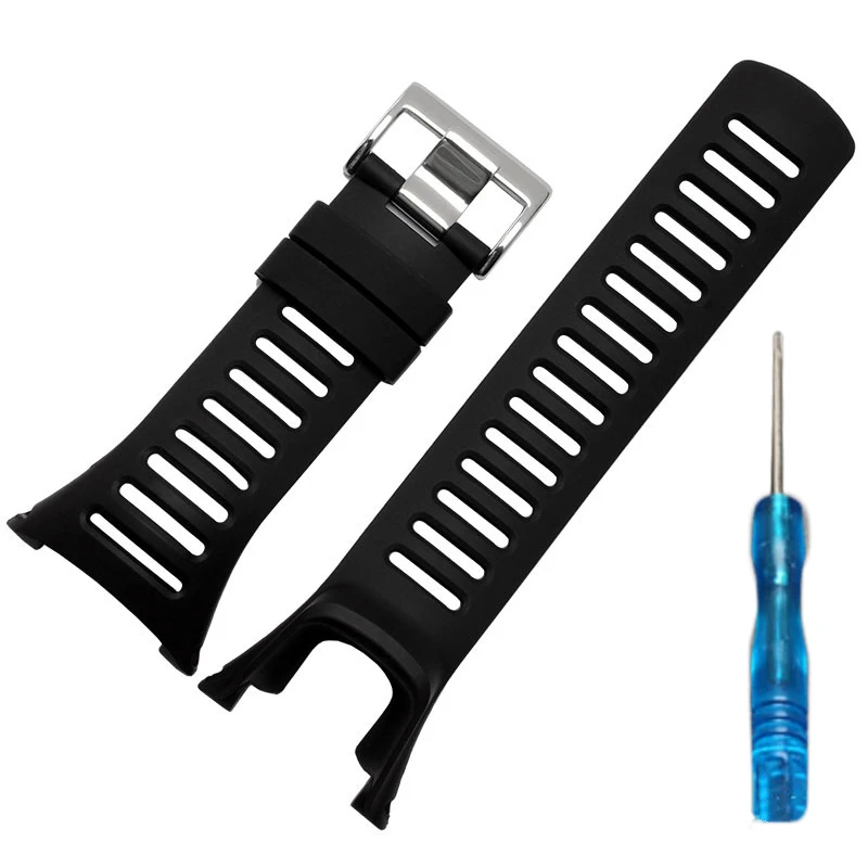 

350mm Sport Rubber Watchstrap Wristband Accessories For SUUNTO Ambit 1/2/3 Watch