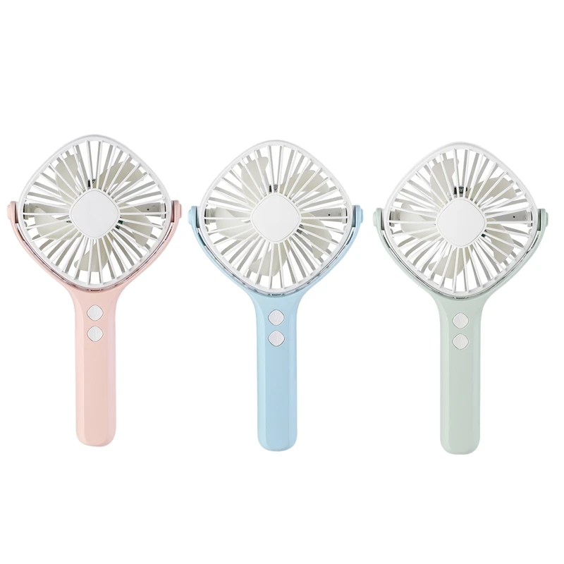 

Mini Portable Handheld Fan USB Personal Table Desk Fan 3 Speed Air Cooler with Night Light Base for Outdoor Travel