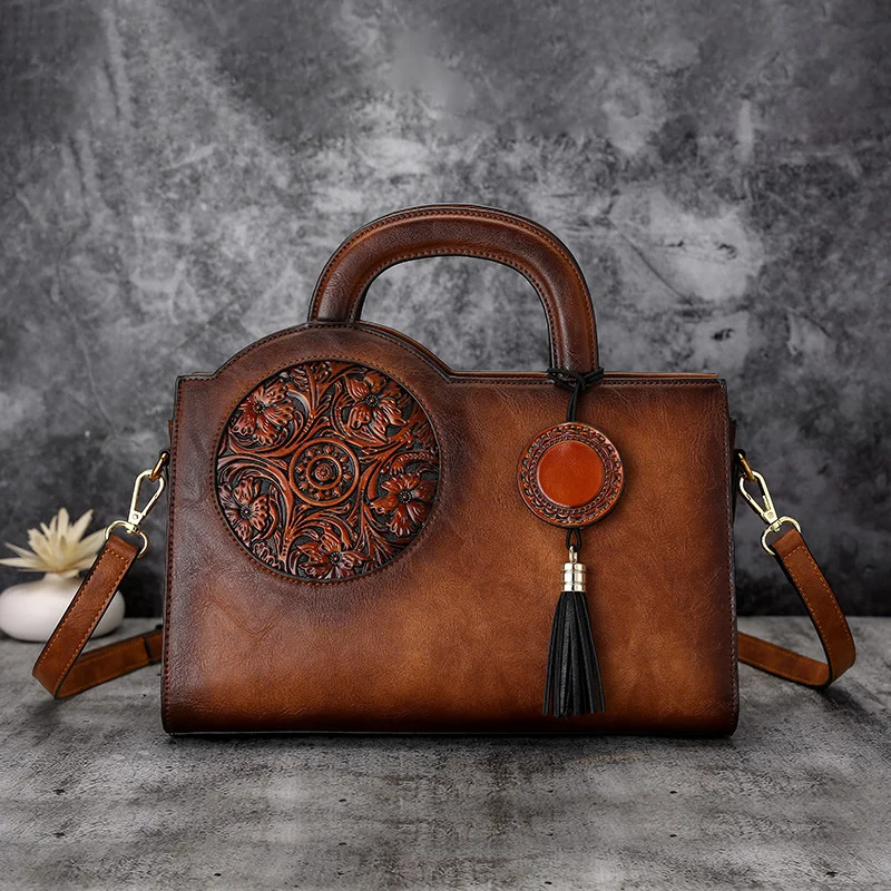 

2021 summer new fashion women's bag hand rub color large capacity square classic portable messenger bag