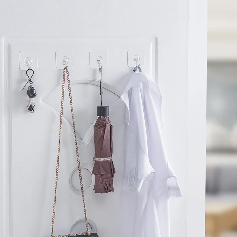 Настенные крючки на присоске 20 шт. Прочные прозрачные самоклеящиеся для кухни