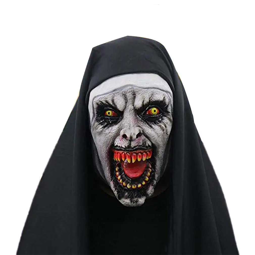 Маска ужасов для Нун Хэллоуин вечерние очаровательные валак страшные латексные