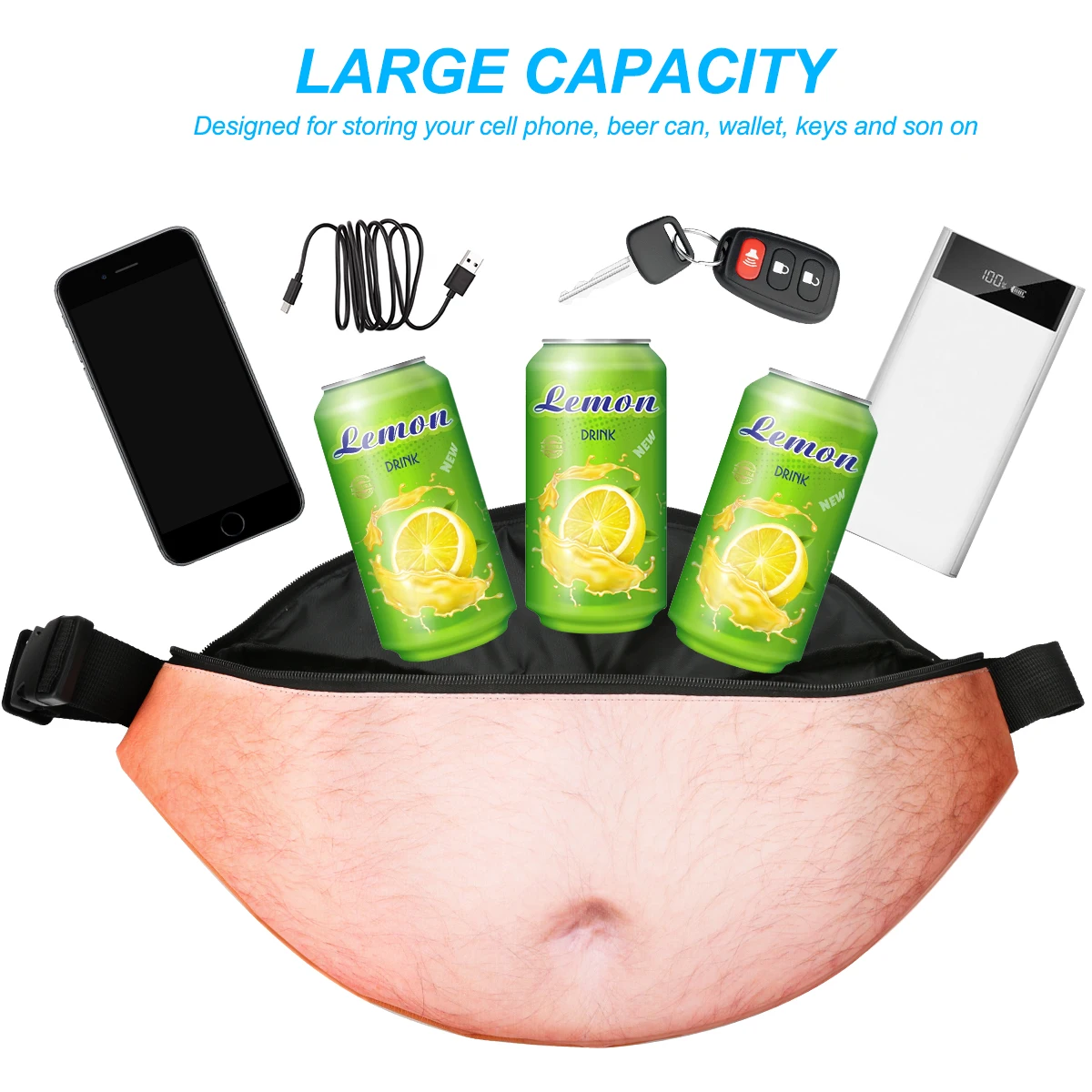 Сумка на живот для пива сумка папы 3D забавные подарки водонепроницаемые