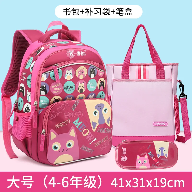 

Children School Bags Girls Kids Satchel Waterproof Orthopedic Backpack Cat Schoolbags Primary School Backpack Mochilas Infanti
