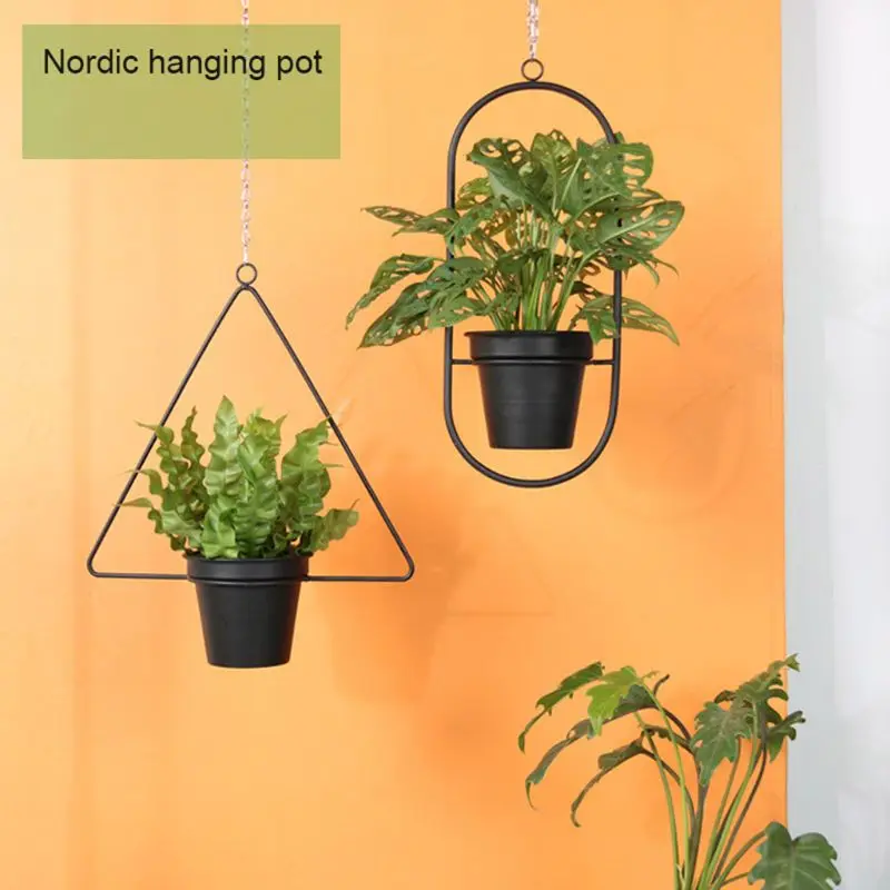 

Metal Plant Hanger Chain Hanging Basket Flower Pot Plant Holder Garden Balcony