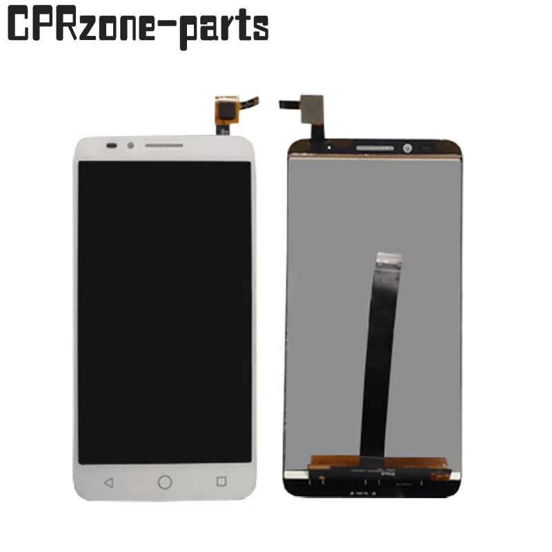 

5.5" White For Alcatel One Touch Flash Plus 7054T OT7054T OT7054 LCD Display With Touch Screen Digitizer Sensor Panel Assembly