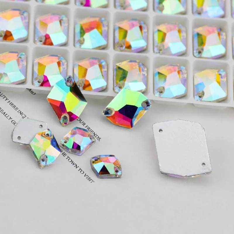 Стразы для шитья всех размеров кристаллы AB ab стразы s свадебных платьев одежды