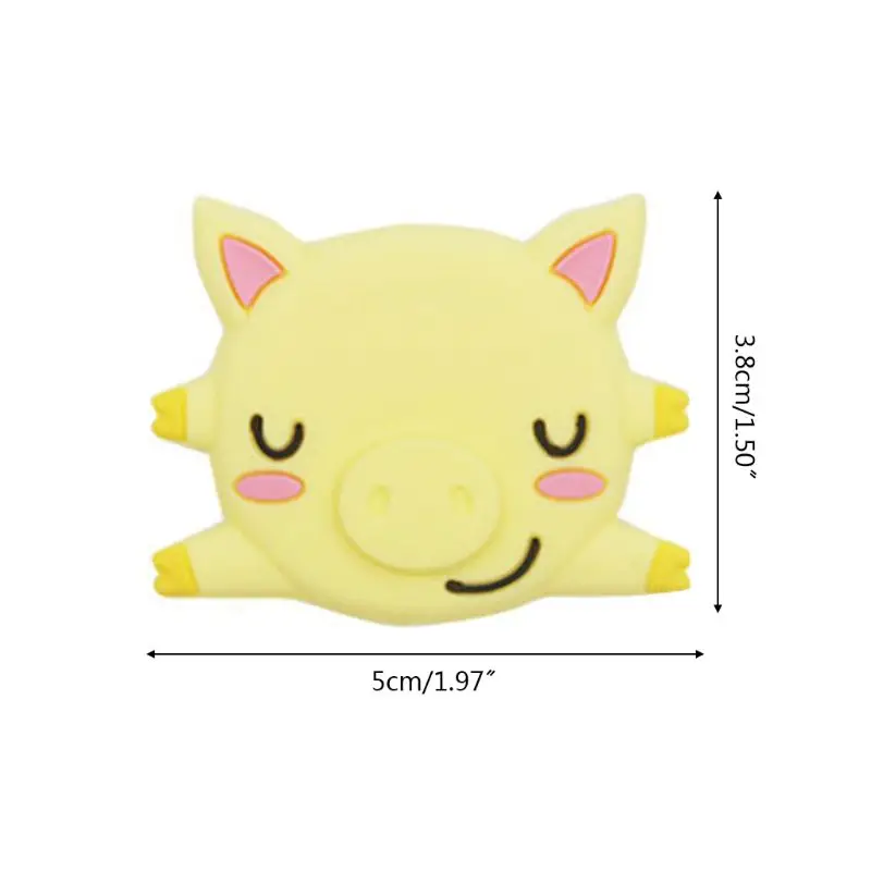 

Cute Cartoon Pig Teether Silicone Molar Stick Baby Infant Teething Soother Toys Accessories