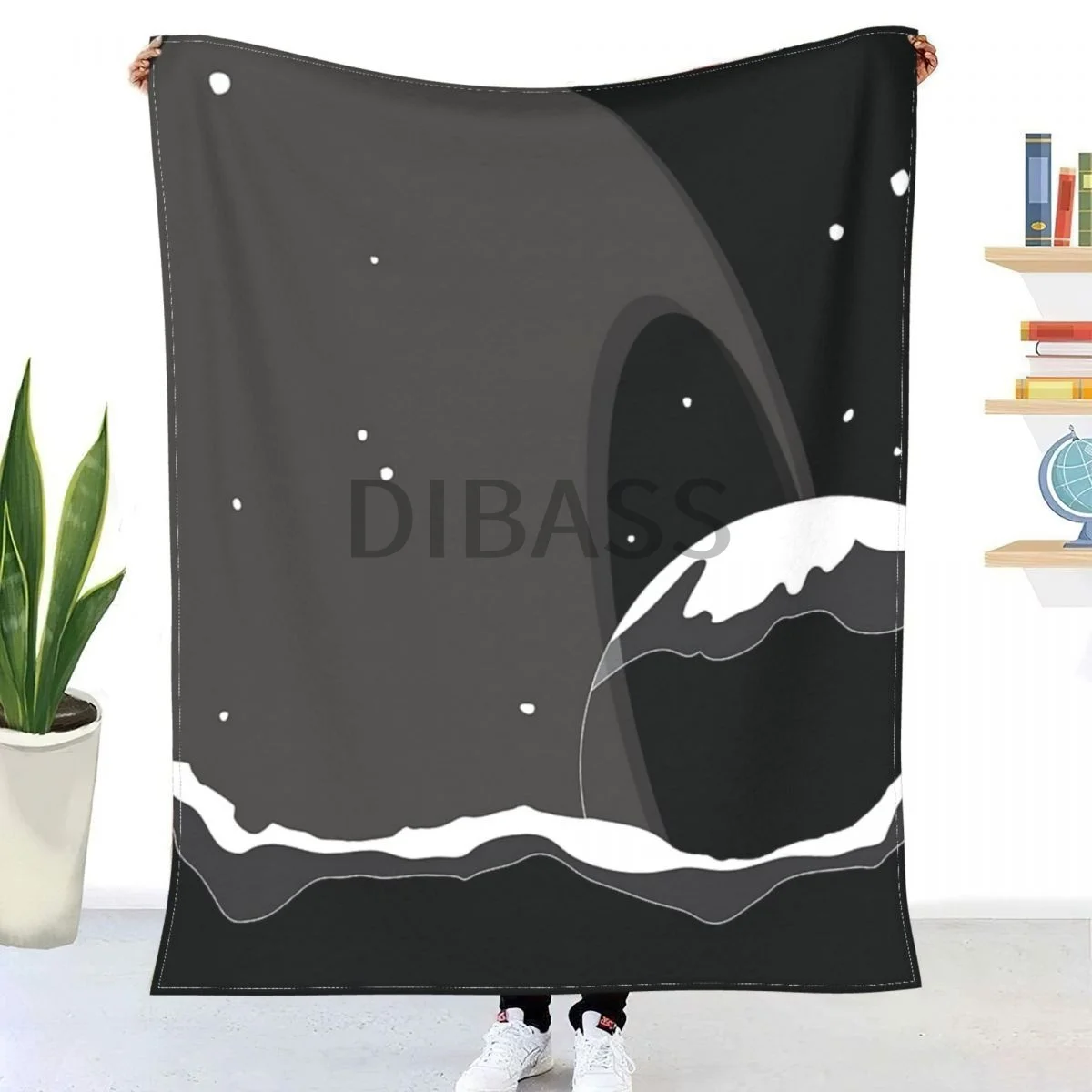 

Saturn's Rings Comforter 3D Printed Flannel Throw Blanket