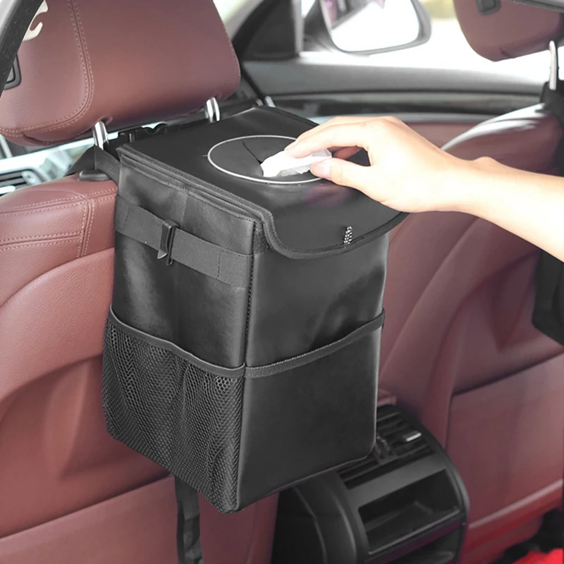 

Car Rear Seat Back Storage Bag Multi Hanging Pocket Trunk Bag Organizer Auto Stowing Tidying Interior Accessories